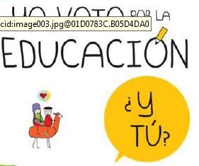 Yo voto por la educación ¿y tú?