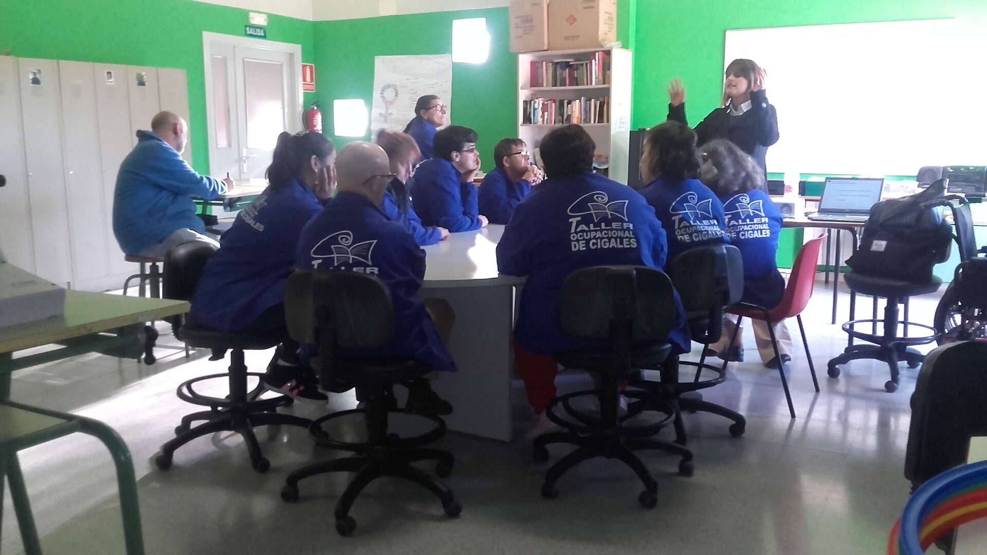 Taller de prensa en Cigales