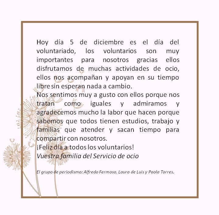 Día internacional del Voluntariado