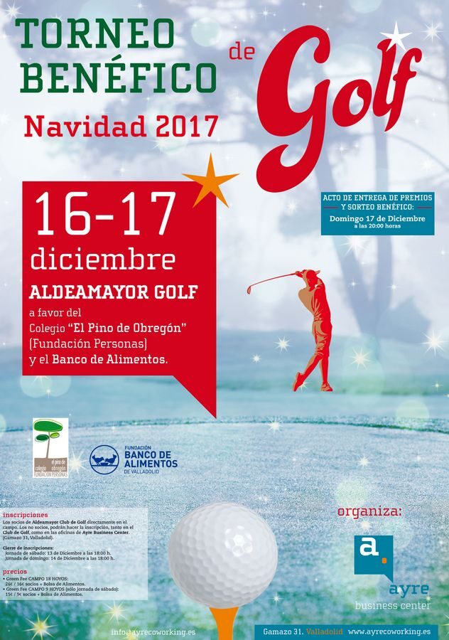 TORNEO SOLIDARIO DE GOLF, NAVIDAD 2017